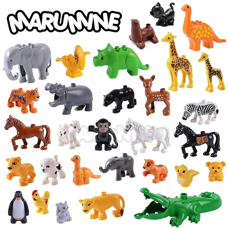 MARUMINE Bricks Duplo Zoo Animal Series Dinosaur Whale Horse Dog Big Particle Classic Building Blocks Children Educational Toys
MARUMINE Bricks Duplo Zoo Animal Series Dinosaur Whale Horse Dog Big Particle Classic Building Blocks Children Educational Toys