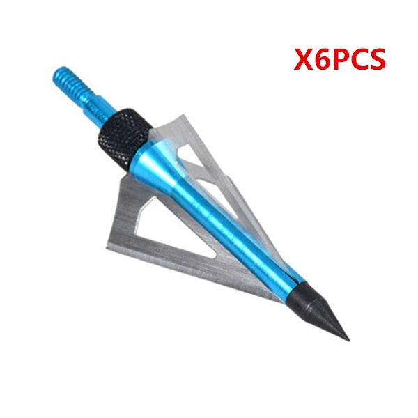 (6pcs/lot) Hunting arrow head 100 grain broadheads 3-blades Removable blade archery replaceable arrowhead universal for bow
(6pcs/lot) Hunting arrow head 100 grain broadheads 3-blades Removable blade archery replaceable arrowhead universal for bow