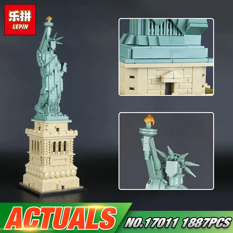 

Lepin 17011 Architecture Toys The 21042 State of Liberty Set Building Bricks Blocks Funny New Kids Toys Birthday Christmas Gifts