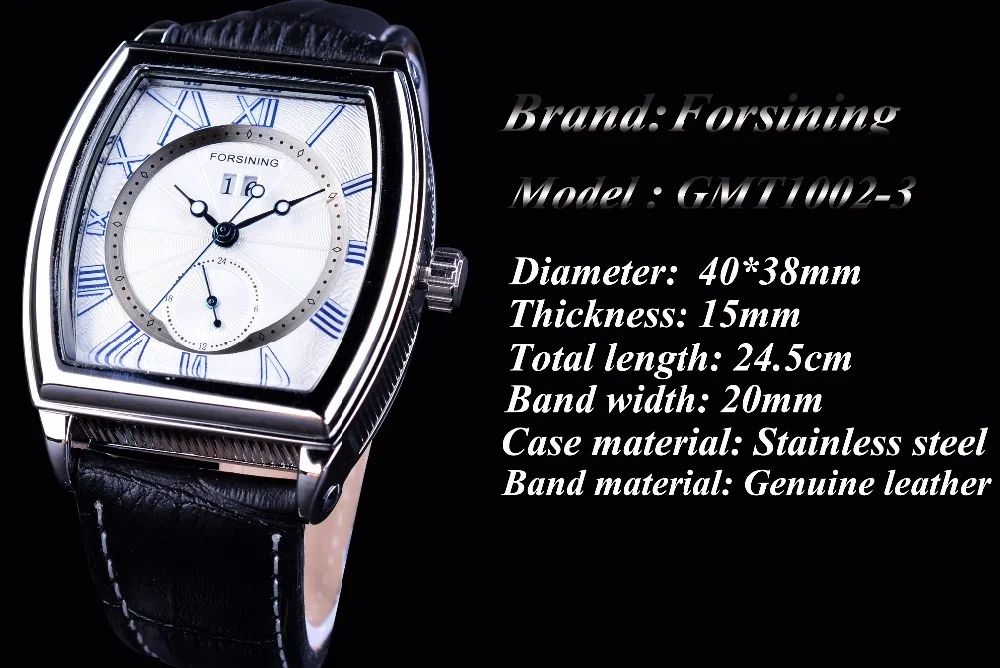 Automatic Watch With Luxury Leather Band