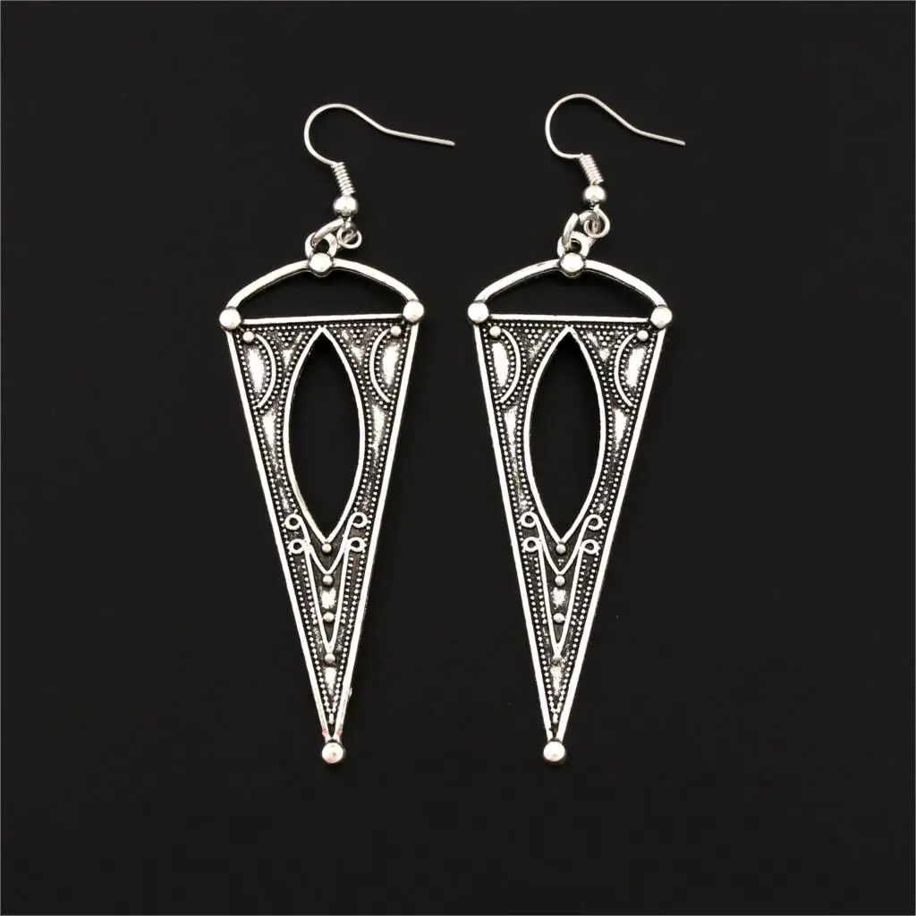 

1Pair Ethnic Style Geometric Inverted Triangle Dangle Earrings For Women Party Gift Handmade Pendientes Jewelry Supplies E2630
