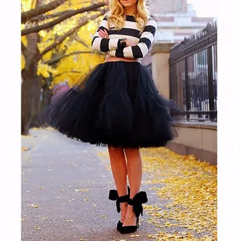 High Quality Lavender Puffy Tulle Skirts For Women Pleat Tutu Skirt Knee Length Zipper Style Custom Made Party Skirt Faldas Saia 
High Quality Lavender Puffy Tulle Skirts For Women Pleat Tutu Skirt Knee Length Zipper Style Custom Made Party Skirt Faldas Saia