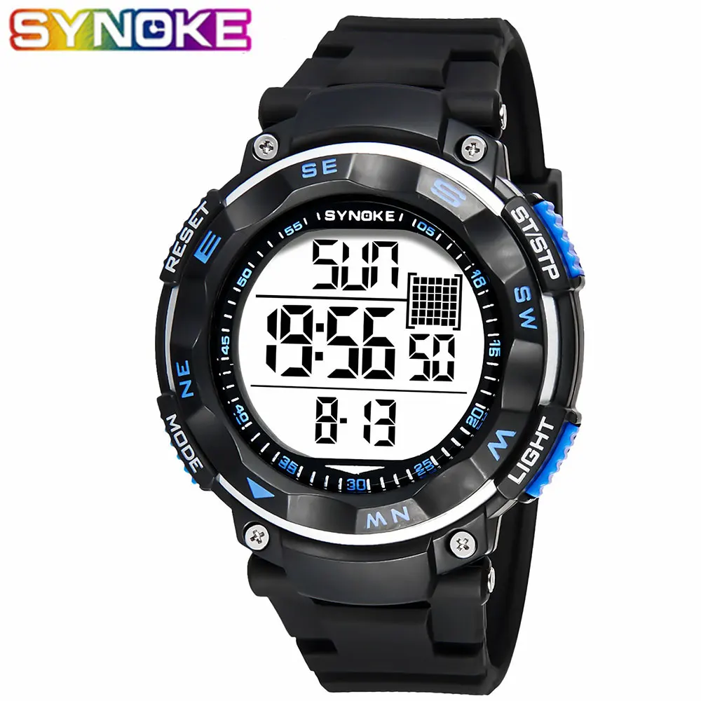 SYNOKE Men Digital Watches Outdoor Sports Luminous Waterproof GMT Wrist Watch Luxury Electronic Alarm Date Clocks for Men
SYNOKE Men Digital Watches Outdoor Sports Luminous Waterproof GMT Wrist Watch Luxury Electronic Alarm Date Clocks for Men