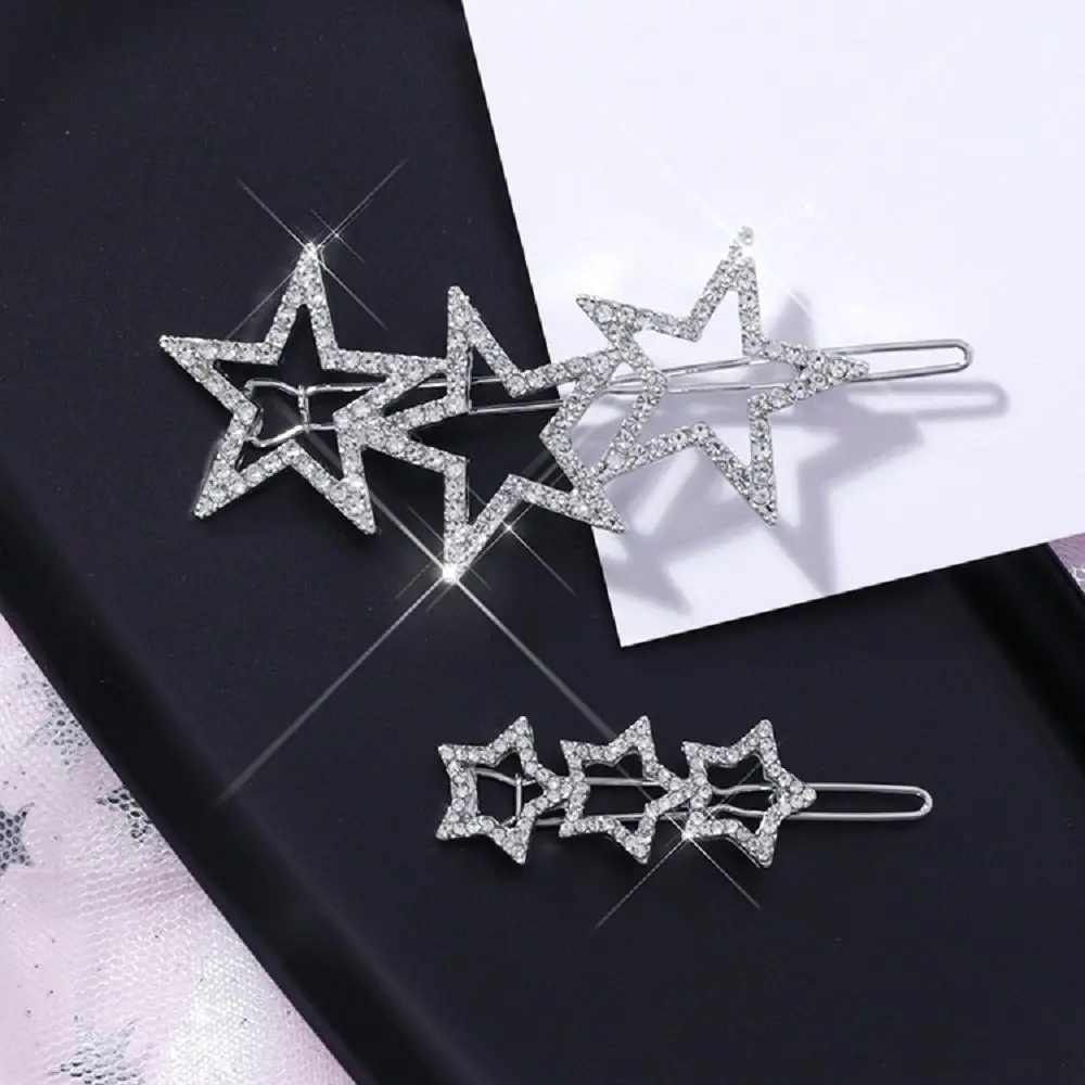 1pc New Korea Hollow Star Hair Clips for Women Crystal Rhinestones Pentagram Hairpin Women Bridal Hair Accessories Hairgrip
1pc New Korea Hollow Star Hair Clips for Women Crystal Rhinestones Pentagram Hairpin Women Bridal Hair Accessories Hairgrip