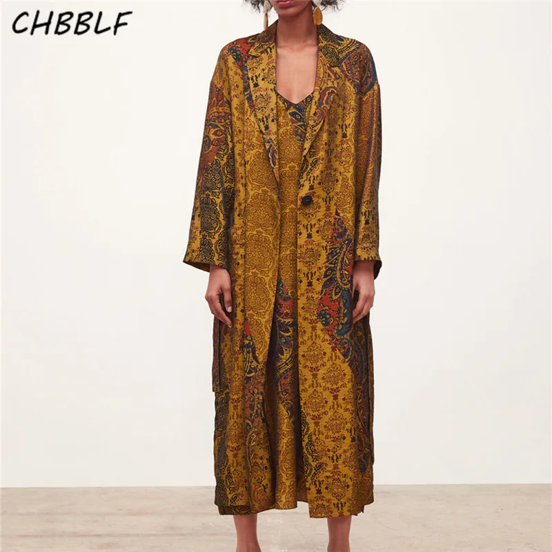 CHBBLF women elegant floral print loose long trench bow tie sashes kimono coat single button long outerwear tops POP1933
CHBBLF women elegant floral print loose long trench bow tie sashes kimono coat single button long outerwear tops POP1933