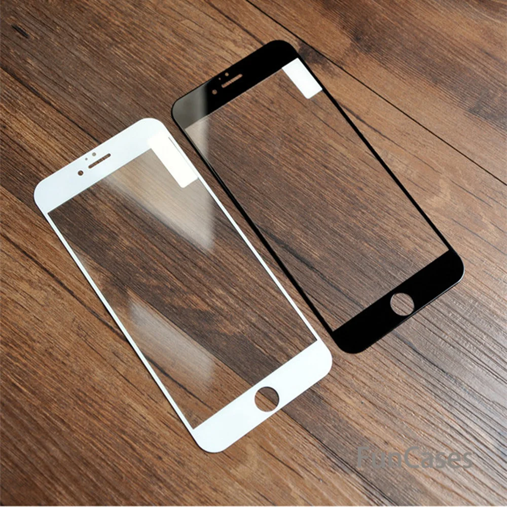 Премиум Закаленное стекло для iPhone 8 Plus X 0 25 мм Полное покрытие защитная Пленка