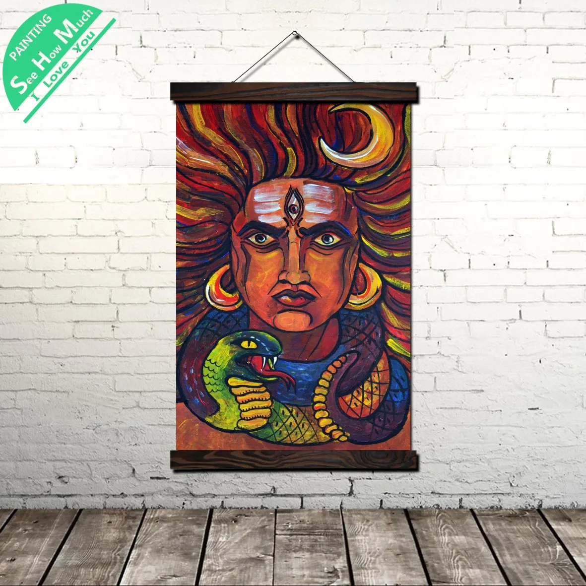 Lord Shiva Trippy Modern Canvas Art Print Poster Wall Painting Scroll Painting Artwork Wall Poster Pictures Home Decoration
Lord Shiva Trippy Modern Canvas Art Print Poster Wall Painting Scroll Painting Artwork Wall Poster Pictures Home Decoration