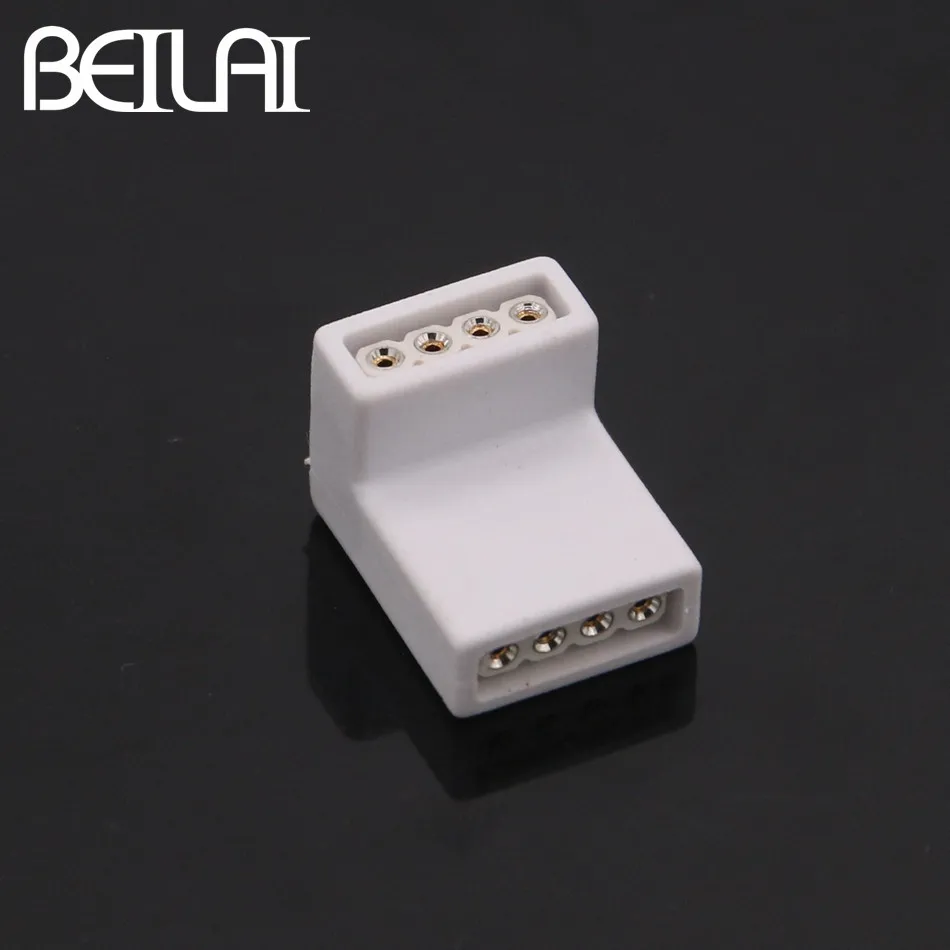 BEILAI 10PCS L Shape 4pin LED RGB Connector For SMD 5050 RGB LED Strip Free welding 90 degree Connector
BEILAI 10PCS L Shape 4pin LED RGB Connector For SMD 5050 RGB LED Strip Free welding 90 degree Connector