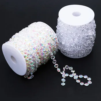 10 M Christmas Party Decoration DIY Iridescent Diamond Strand Acrylic Crystal Bead Chain Curtain Hanging Wedding Decoration
10 M Christmas Party Decoration DIY Iridescent Diamond Strand Acrylic Crystal Bead Chain Curtain Hanging Wedding Decoration