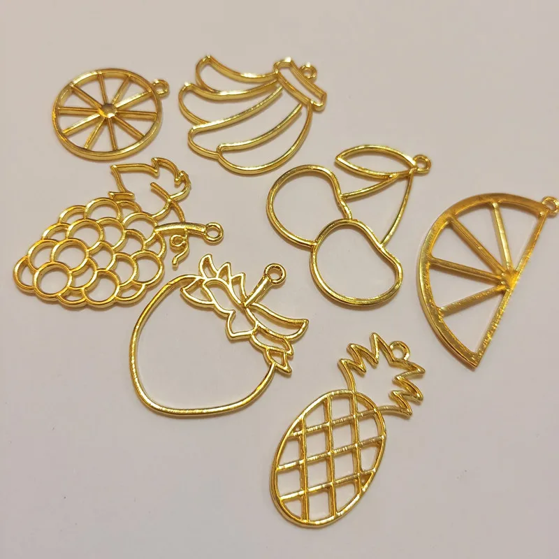 5pcs/lot Fruit Grape Orange Crystal Ore Frame Metal Frame Pendant Charm Bezel Setting Cabochon Setting UV Resin Jewelry Making
5pcs/lot Fruit Grape Orange Crystal Ore Frame Metal Frame Pendant Charm Bezel Setting Cabochon Setting UV Resin Jewelry Making