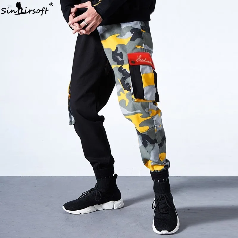 Hip Hop Style Men's Cargo Pants Patchwork Camouflage Full Length Trousers Male Loose High Street Pencil Pants Spliced Summer New
Hip Hop Style Men's Cargo Pants Patchwork Camouflage Full Length Trousers Male Loose High Street Pencil Pants Spliced Summer New
