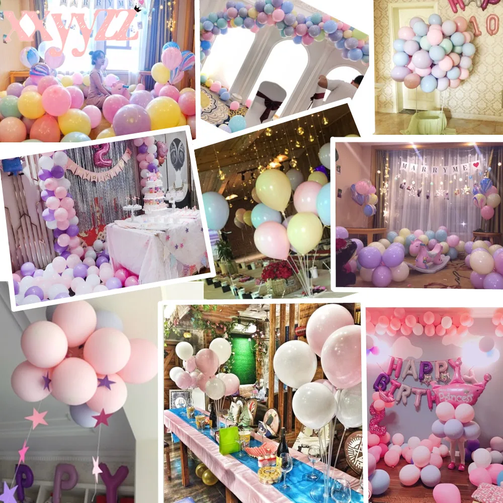 XXYYZZ 10inch 10pcs/lot Candy Macaron Latex Balloons Helium Balloon For Party Wedding Birthday Child Toys Globos Good Quality
XXYYZZ 10inch 10pcs/lot Candy Macaron Latex Balloons Helium Balloon For Party Wedding Birthday Child Toys Globos Good Quality