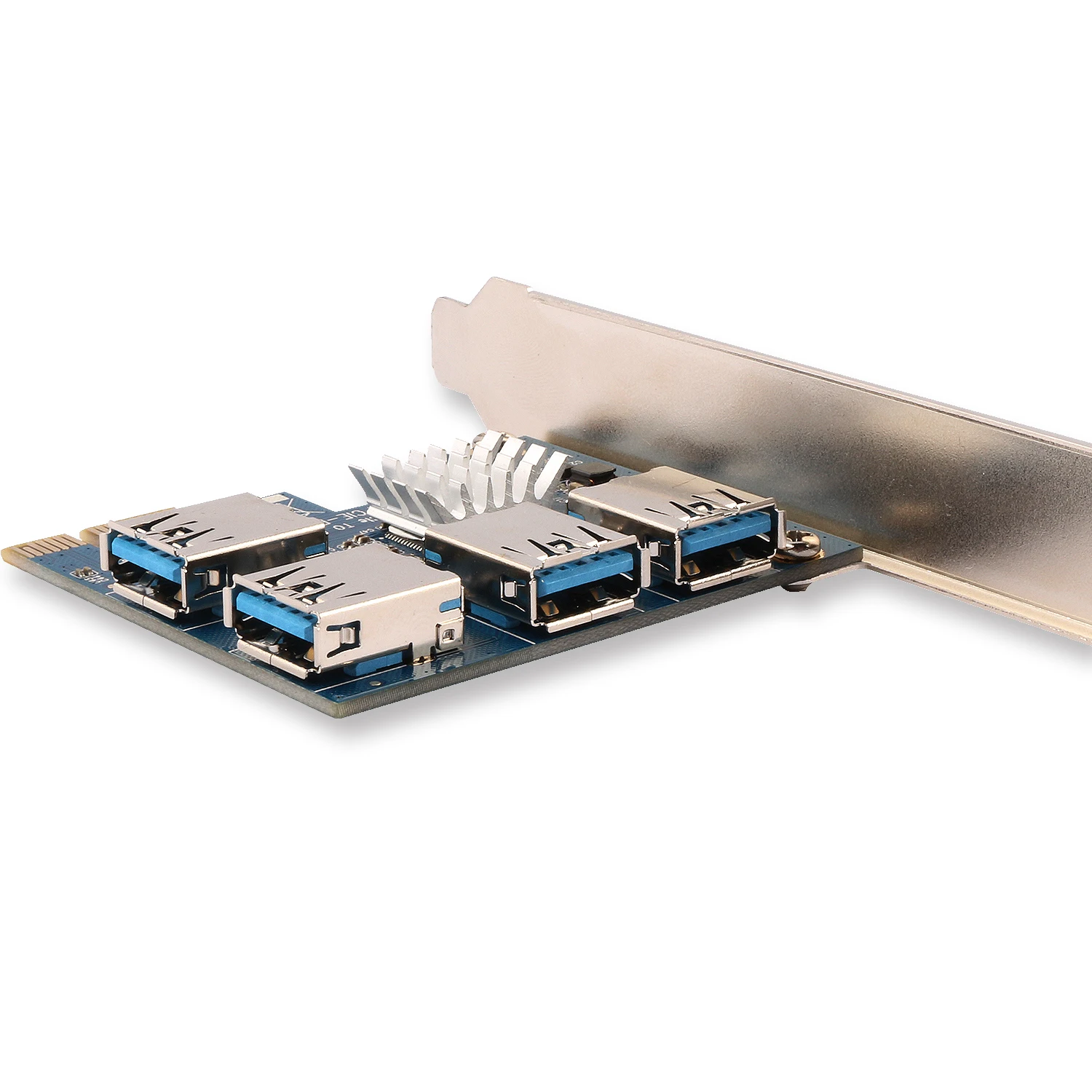 Карта адаптера Ubit 4 в 1 PCI E USB3.0 Rabbet Ethereum Mining ETH| |