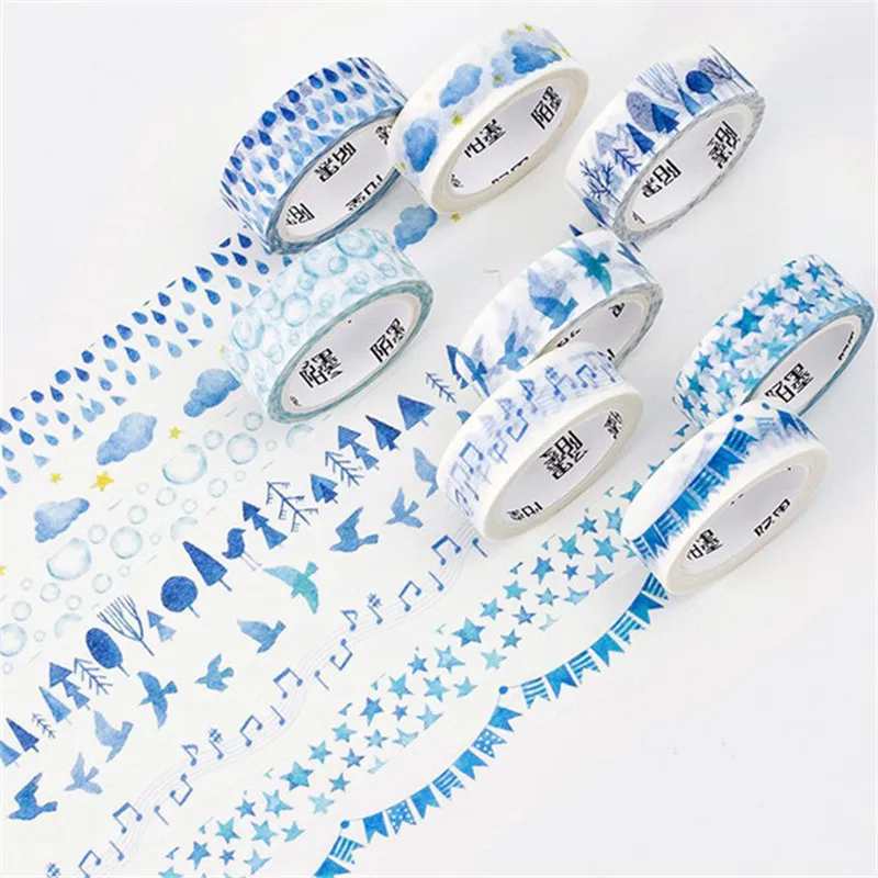 Ayron 1 pcs 1.5cm*7M Blue in the world Decorative Washi Tape DIY Scrapbooking Masking Craft Tape School Office Supply
Ayron 1 pcs 1.5cm*7M Blue in the world Decorative Washi Tape DIY Scrapbooking Masking Craft Tape School Office Supply