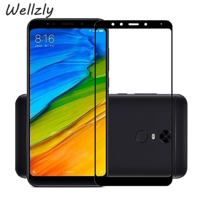 Wellzly закаленное стекло без отпечатков пальцев 9 H протектор экрана для Redmi 5/5 Plus