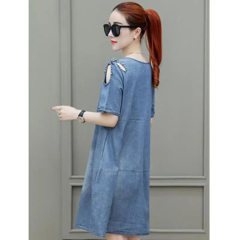 next womens denim dress