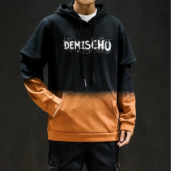 Fake Two Pieces Contrast Color Hoodies Men Front Pocket Letter Logo Gradient Print Hooded Pullover Coat Man Plus Size 5XL
Fake Two Pieces Contrast Color Hoodies Men Front Pocket Letter Logo Gradient Print Hooded Pullover Coat Man Plus Size 5XL