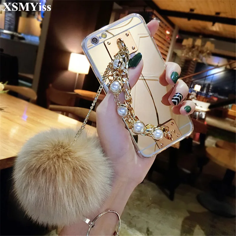 XSMYiss For Xiaomi Redmi 5 7 6 4X 4A 5A 6A Note4 5 6 7 Note4X 5A Luxury Fur ball Soft Rubber Mirror Pearl Bracelet Phone Case
XSMYiss For Xiaomi Redmi 5 7 6 4X 4A 5A 6A Note4 5 6 7 Note4X 5A Luxury Fur ball Soft Rubber Mirror Pearl Bracelet Phone Case