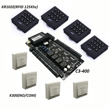 ZK C3-400 Tcp/Ip Rfid Access Control System Four door Security Controller IP-based Four Door Controller KR102 keypad Reader
ZK C3-400 Tcp/Ip Rfid Access Control System Four door Security Controller IP-based Four Door Controller KR102 keypad Reader