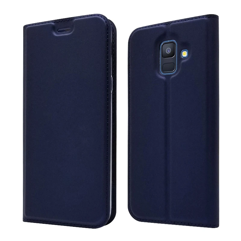 Для Samsung Galaxy A6 2018 A 6 чехол роскошный Флип кожаный бумажник для A600F