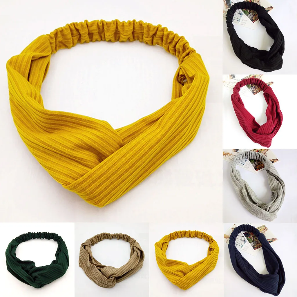 Ladies Twist Knot Solid Color Headband Scrunchie Head Wrap Hair Turban Trendy For Bath Cosmetic Band
Ladies Twist Knot Solid Color Headband Scrunchie Head Wrap Hair Turban Trendy For Bath Cosmetic Band