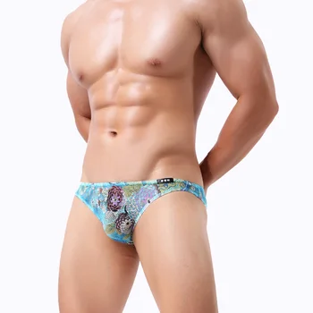 Sexy Men Briefs Flower Printed Mesh See Througt Breathable Mens Slip Cueca Male Panties U Pouch Low Waist Briefs Underwear
Sexy Men Briefs Flower Printed Mesh See Througt Breathable Mens Slip Cueca Male Panties U Pouch Low Waist Briefs Underwear