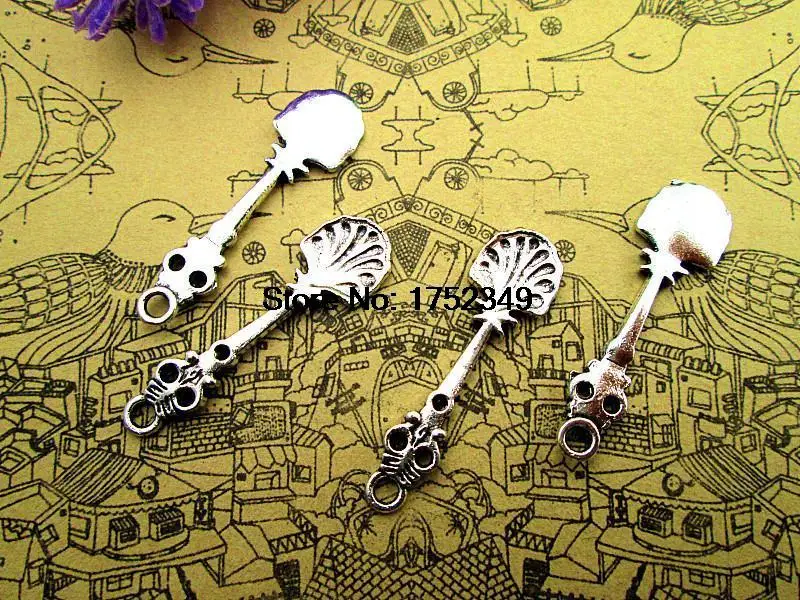 20pcs-- spoon Charms, Antique Tibetan Silver vintage spoon Charm pendants 35x 10mm 
20pcs-- spoon Charms, Antique Tibetan Silver vintage spoon Charm pendants 35x 10mm