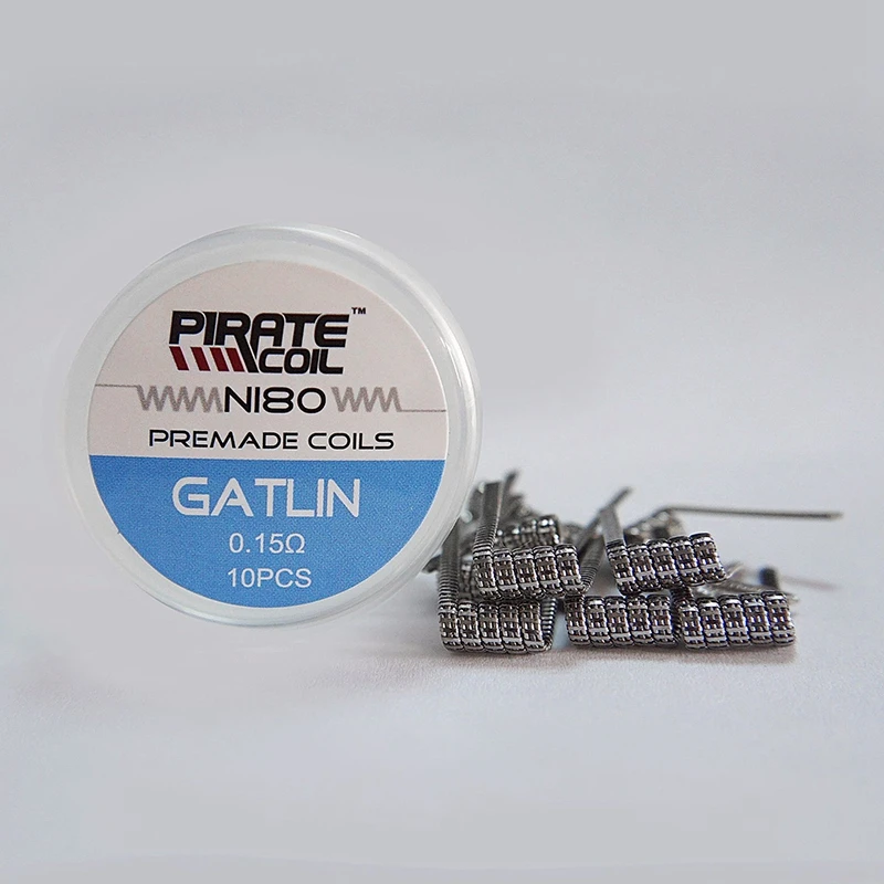 PIRATE COIL Pirate Vape Coil Premade Coils NI80 Parallel Clapton Heating Wire Coil for Steam Electronic Cigarette RDA Atomizer
PIRATE COIL Pirate Vape Coil Premade Coils NI80 Parallel Clapton Heating Wire Coil for Steam Electronic Cigarette RDA Atomizer