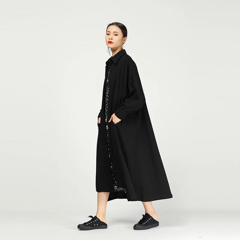 LANMREM 2020 New Fashion Patchwork Irregular Large Size Single-breasted Shirt Type Dress Female's Casual Clothing Vestido YG156
LANMREM 2020 New Fashion Patchwork Irregular Large Size Single-breasted Shirt Type Dress Female's Casual Clothing Vestido YG156