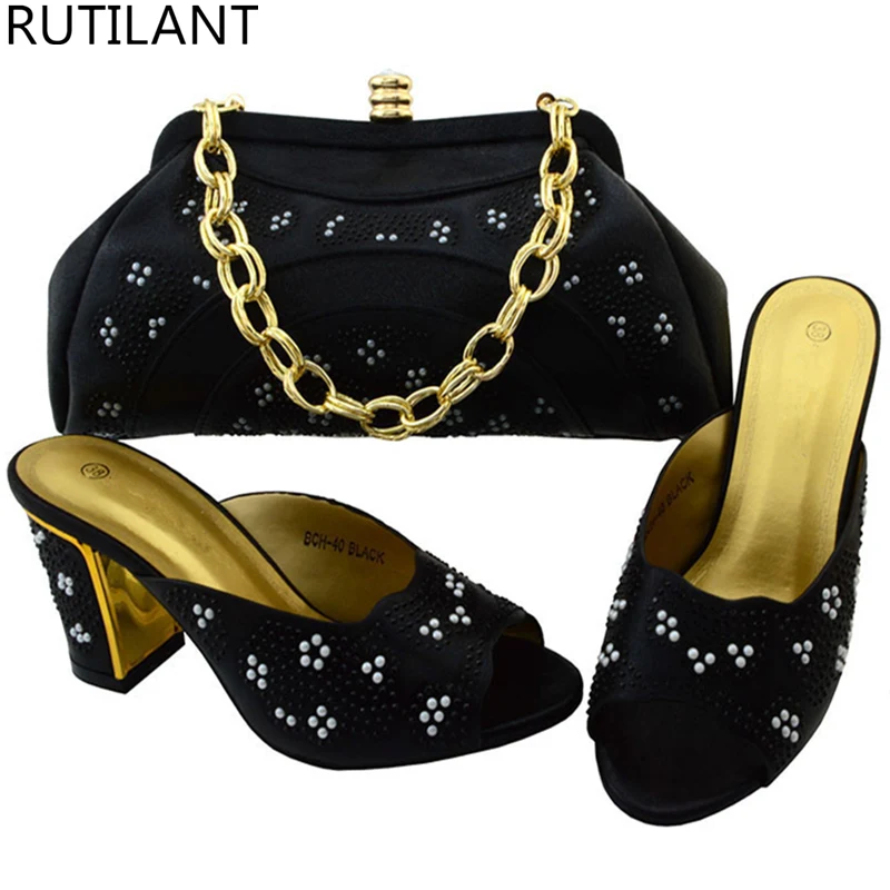 Latest Black African Shoe and Bag Set for Party In Women Nigerian Shoe and Bag Set for Women Matching Shoes and Bags for Wedding
Latest Black African Shoe and Bag Set for Party In Women Nigerian Shoe and Bag Set for Women Matching Shoes and Bags for Wedding