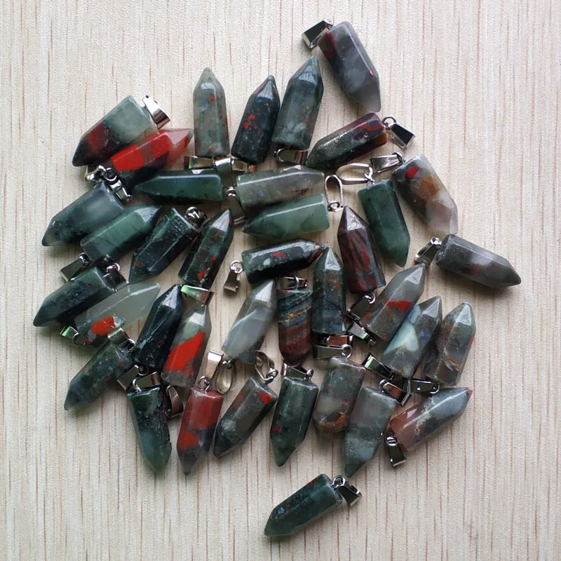 2019 new fashion good quality natural Bloodstone hexagonal pillar charm pendants for jewelry making 50pcs/lot wholesale free
2019 new fashion good quality natural Bloodstone hexagonal pillar charm pendants for jewelry making 50pcs/lot wholesale free