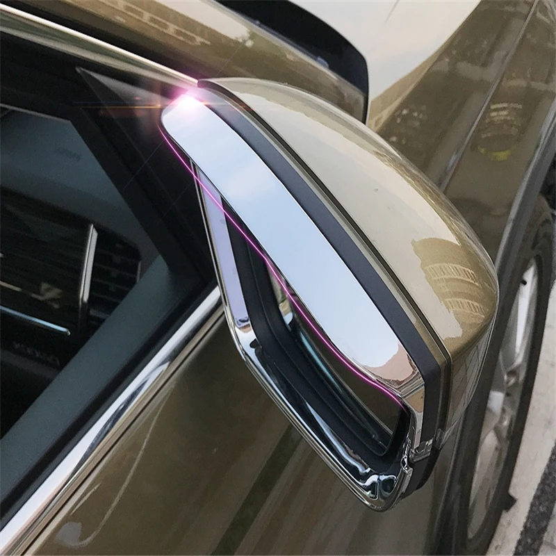 For skoda Kodiaq 2016 2017 2018 ABS chrome plated side wing fender rearview mirror visor sun fine rain shield trim Car styling
For skoda Kodiaq 2016 2017 2018 ABS chrome plated side wing fender rearview mirror visor sun fine rain shield trim Car styling