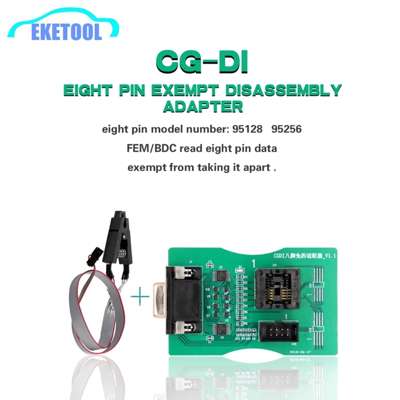 CGDI Original 8Pin Soic Clip Works CGDI For BMW MSV80 8 Pin Model Number 95128/95256 for Xprog V5.60/V5.70/V5.74/V5.84 UPA
CGDI Original 8Pin Soic Clip Works CGDI For BMW MSV80 8 Pin Model Number 95128/95256 for Xprog V5.60/V5.70/V5.74/V5.84 UPA