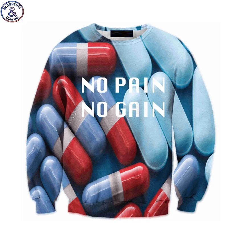 Novelty Pills 3D Hooded Men Hip Hop Tracksuit Sweatshirt NO PAIN NO GAIN Print Fitness Streetwear Tops 6XL Plus Size Pullovers
Novelty Pills 3D Hooded Men Hip Hop Tracksuit Sweatshirt NO PAIN NO GAIN Print Fitness Streetwear Tops 6XL Plus Size Pullovers