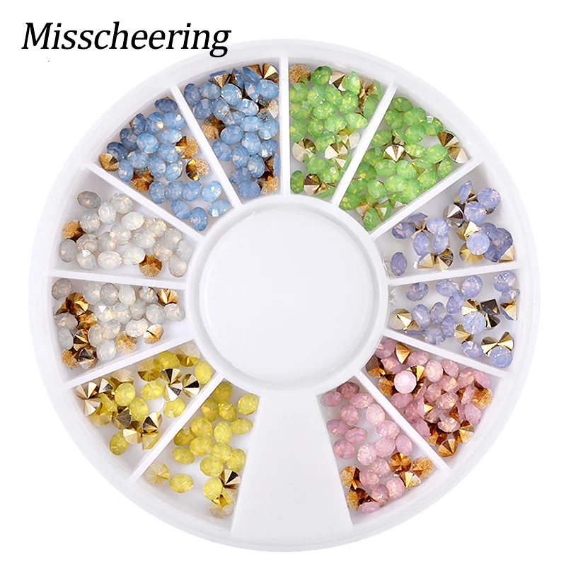1 Box Opal Colorful Nail Art Rhinestones 3d Golden Sharp Bottom Decorations In Wheel For DIY Nail Designs Manicure Accessories
1 Box Opal Colorful Nail Art Rhinestones 3d Golden Sharp Bottom Decorations In Wheel For DIY Nail Designs Manicure Accessories