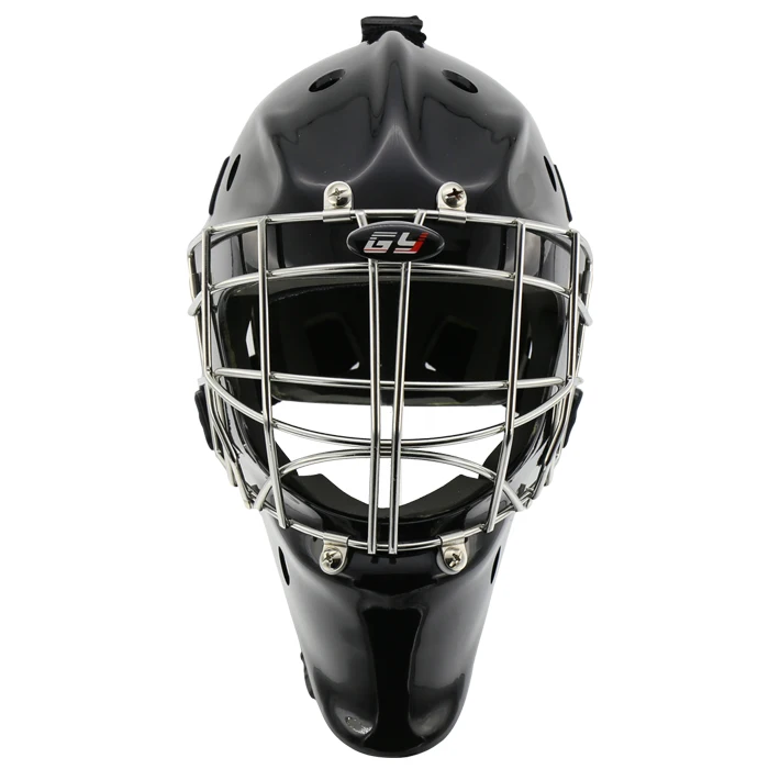 Image GY SPORTS ice Hockey Goalie Helmet full face combo mask   cage roller hockey goalkeeper equipment black  color