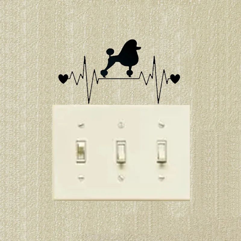 Poodle Heartbeat Lifeline Fashion Switch Sticker Vinyl Decoration Wall Decal 2SS0606
Poodle Heartbeat Lifeline Fashion Switch Sticker Vinyl Decoration Wall Decal 2SS0606