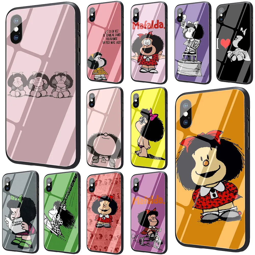 Mafalda Tempered Glass Phone Cover Case For iPhone 11 Pro 6 6S Plus 7 8 Plus X XS XR XS Max
Mafalda Tempered Glass Phone Cover Case For iPhone 11 Pro 6 6S Plus 7 8 Plus X XS XR XS Max
