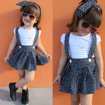 Toddler Baby Girls Casual White Short Sleeve T-shirt Suspender Skirts Overalls Headband Outfits 3Piece Sets Clothes 1-4 Years
Toddler Baby Girls Casual White Short Sleeve T-shirt Suspender Skirts Overalls Headband Outfits 3Piece Sets Clothes 1-4 Years