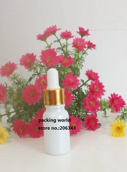 200pcs10ml pearl white glass bottle with gold collar white bulb,glass dropper tube glass dropper bottle ,for cosmeticl packaging 
200pcs10ml pearl white glass bottle with gold collar white bulb,glass dropper tube glass dropper bottle ,for cosmeticl packaging