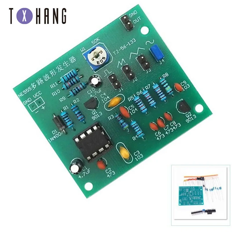 Multi-Channel NE555 Waveform Generator Module Sine Triangle Square Wave electronic DIY Kits
Multi-Channel NE555 Waveform Generator Module Sine Triangle Square Wave electronic DIY Kits