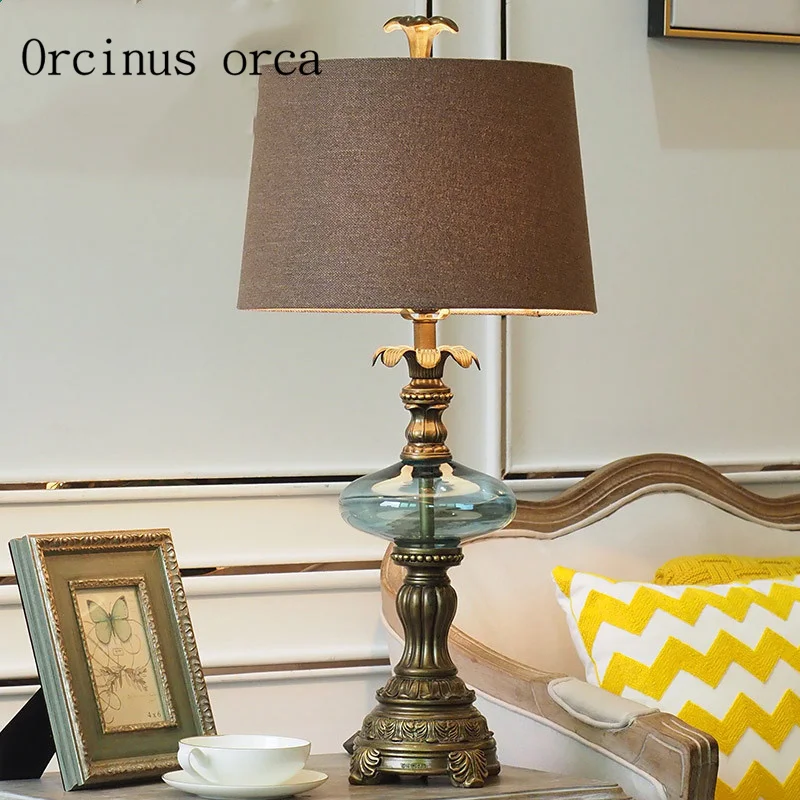 French retro classic LED resin table lamp living room bedside lamp European luxury glass decorative table lamp free shipping
French retro classic LED resin table lamp living room bedside lamp European luxury glass decorative table lamp free shipping