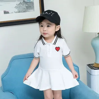 2018 summer newborn little heart baby girl dresses Solid Cotton cloth sport infant casual clothing short sleeve baseball dress
2018 summer newborn little heart baby girl dresses Solid Cotton cloth sport infant casual clothing short sleeve baseball dress