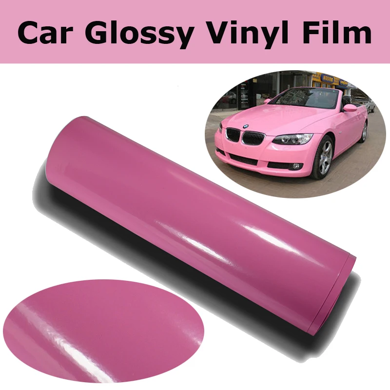 Pink Glossy Vinyl Car Wrap with Air Bubble Free Shiny Pink Gloss Film Vehicle Wrapping Sheets size 1.52x30m/Roll
Pink Glossy Vinyl Car Wrap with Air Bubble Free Shiny Pink Gloss Film Vehicle Wrapping Sheets size 1.52x30m/Roll