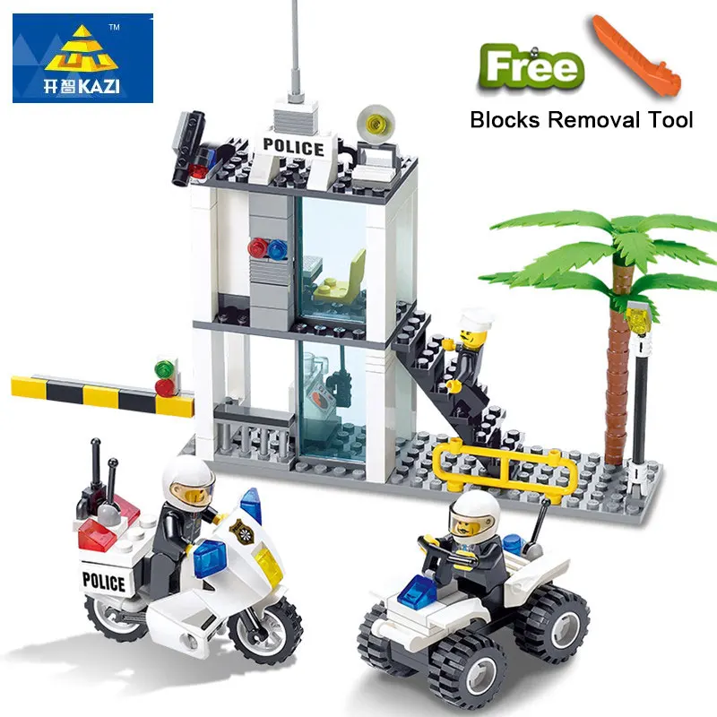 193pcs City Police Station Building Blocks 3D Motorcycle Traffic Compatible major Brand City Blocks Brinquedos Toys For Kids
193pcs City Police Station Building Blocks 3D Motorcycle Traffic Compatible major Brand City Blocks Brinquedos Toys For Kids