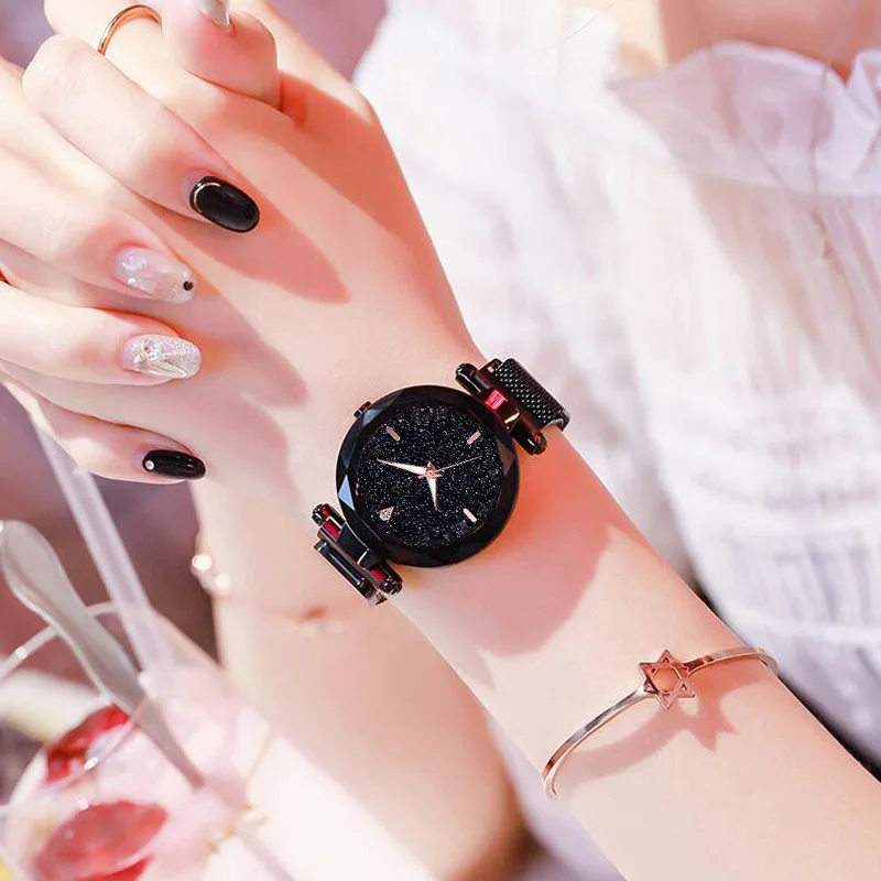 Top Sell Starry Sky Watches Women Quartz Gem Cut Casual Dress Decoration Wristwatches For Girls Magnetic Luxury Band Reloj Mujer
Top Sell Starry Sky Watches Women Quartz Gem Cut Casual Dress Decoration Wristwatches For Girls Magnetic Luxury Band Reloj Mujer