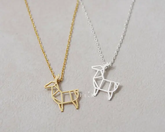30PCS- Fashion Cute Origami Deer Necklace Baby Antler Fawn Bambi for Animal Jewelry | Украшения и аксессуары