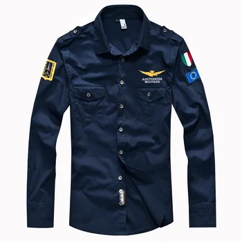 Cotton Men's Air Force One Shirt Men Long Sleeve Casual Embroidery Logo Military Tactical Shirts Camisa Masculina 100kg can wear
Cotton Men's Air Force One Shirt Men Long Sleeve Casual Embroidery Logo Military Tactical Shirts Camisa Masculina 100kg can wear