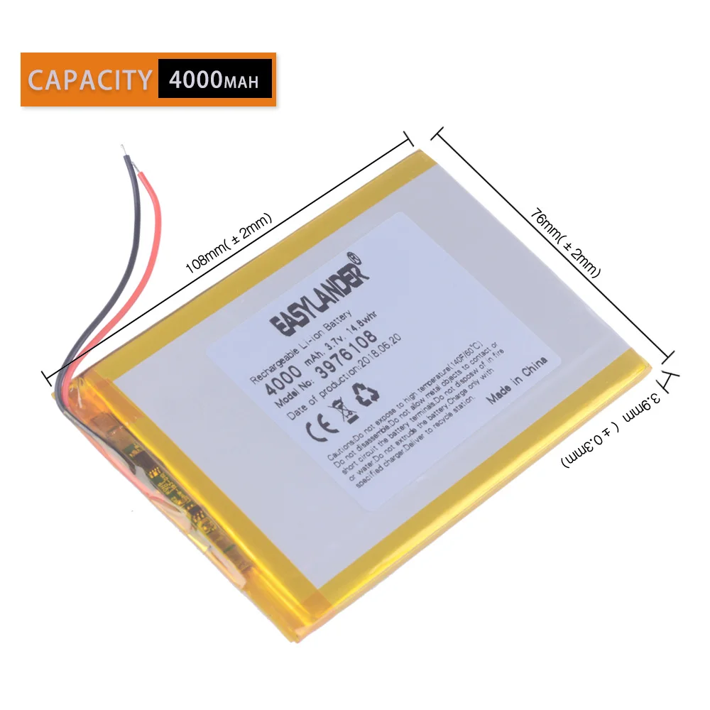 Polymer battery 9 inches tablet battery domestic the built-in rechargeable battery 5000 mah 3976108 free shipping
Polymer battery 9 inches tablet battery domestic the built-in rechargeable battery 5000 mah 3976108 free shipping