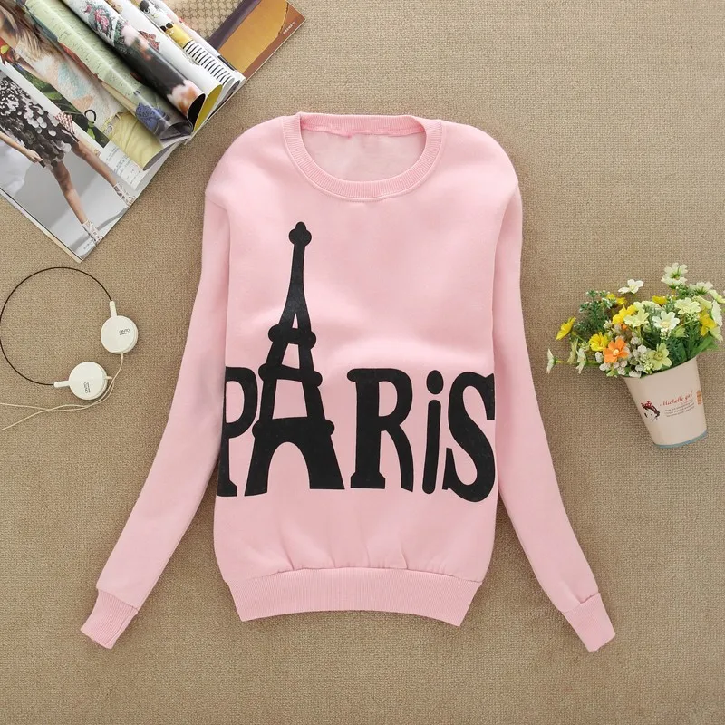 XUANSHOW Spring and Autumn Women's Long Sleeved Slim Sweatshirts Printed Paris Pullover Sweatshirts Clothing Sudaderas Mujer
XUANSHOW Spring and Autumn Women's Long Sleeved Slim Sweatshirts Printed Paris Pullover Sweatshirts Clothing Sudaderas Mujer